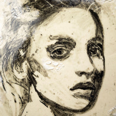 "Illusion" - Charcoal Effect on Ceramic