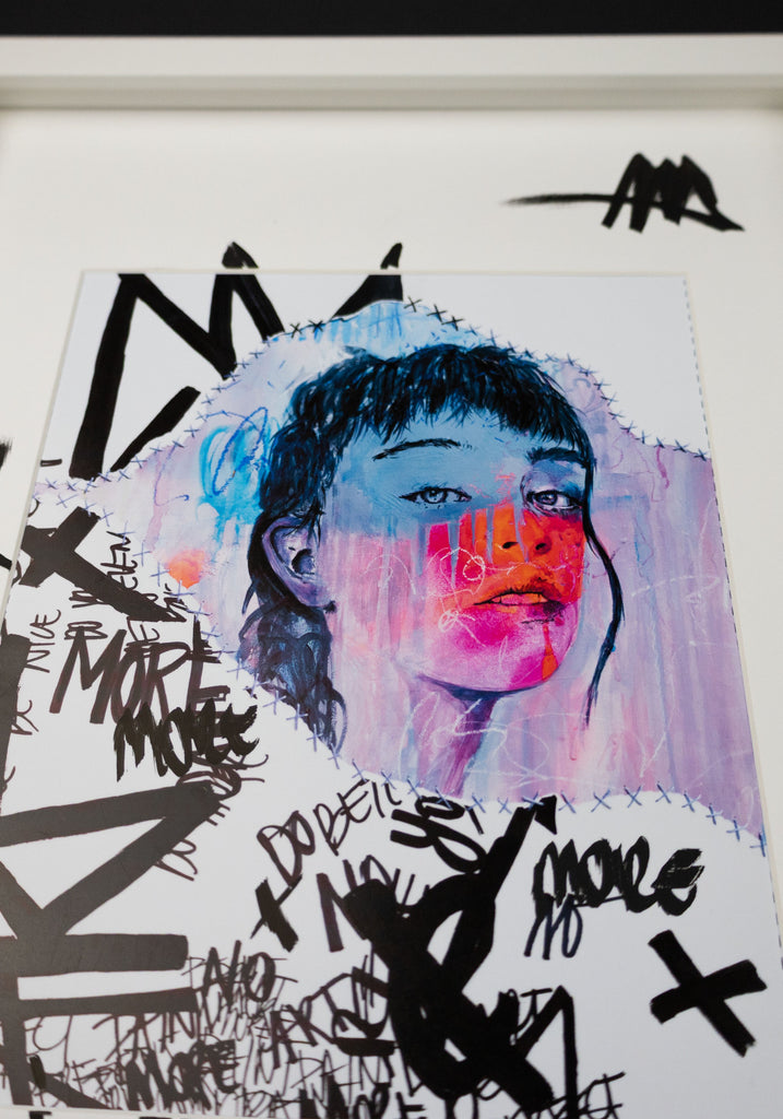 FRAMED HAND EMBELLISHED - "Artist"