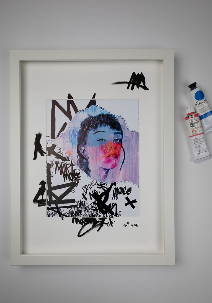 FRAMED HAND EMBELLISHED - "Artist"