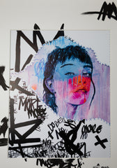 FRAMED HAND EMBELLISHED - "Artist"