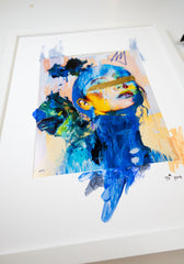 FRAMED HAND EMBELLISHED - "Orange Self"