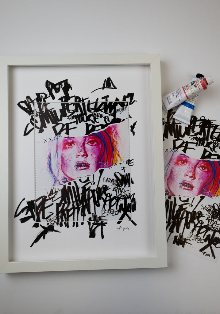 FRAMED HAND EMBELLISHED - "Perfect"