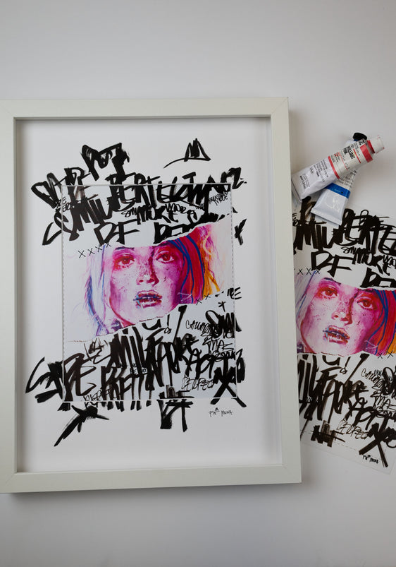 FRAMED HAND EMBELLISHED - "Perfect"