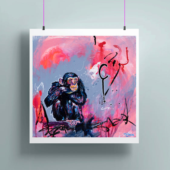 Day 15- Chimpanzee Print
